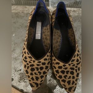 Cheetah Rothy’s the point flats